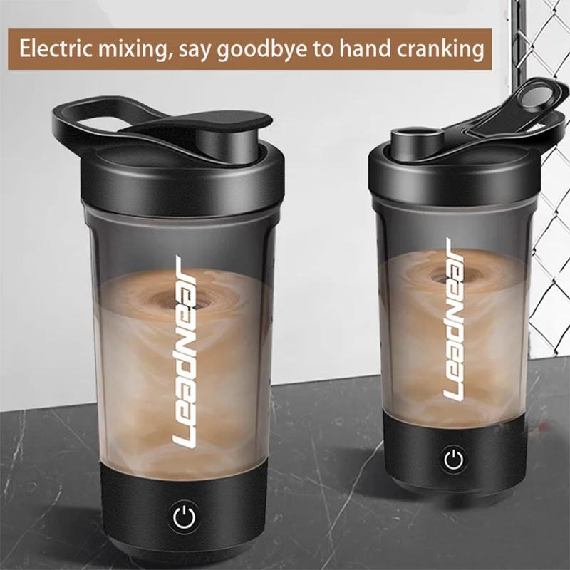 Showlu Smart General portable USB electric protein shake blender cup with blending blades and sleek design.