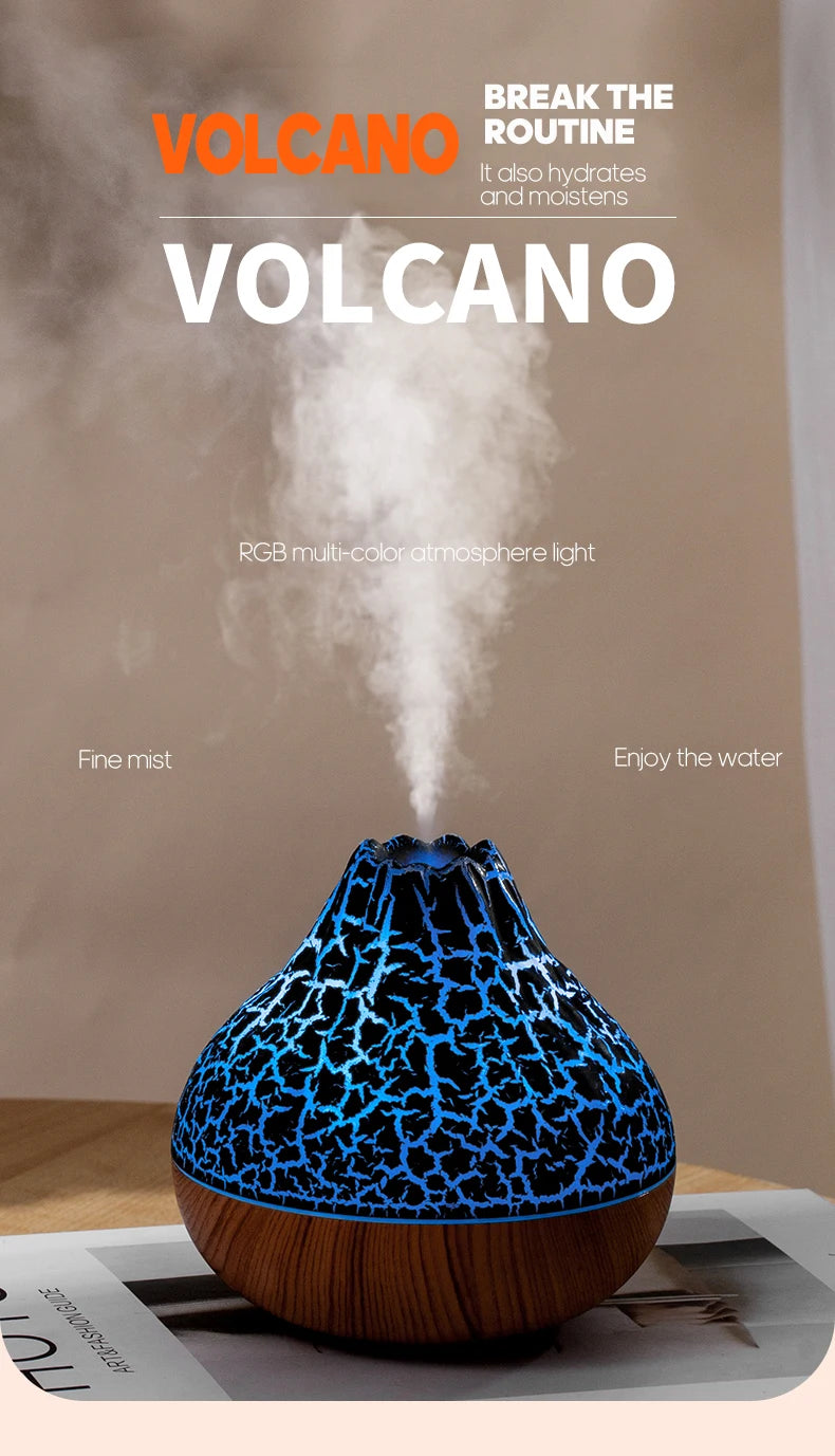 Showlu Smart General Kinscoter 300ml ultrasonic humidifier emitting mist in a modern room setting