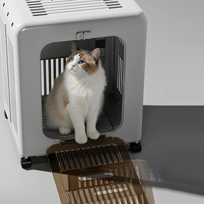 Showlu portable folding pet stroller and airline-approved cat carrier, lightweight and compact for travel with cats or small pets.