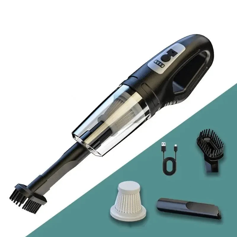 Showlu Smart General mini car vacuum cleaner with compact design, handheld for cleaning car interior surfaces.
