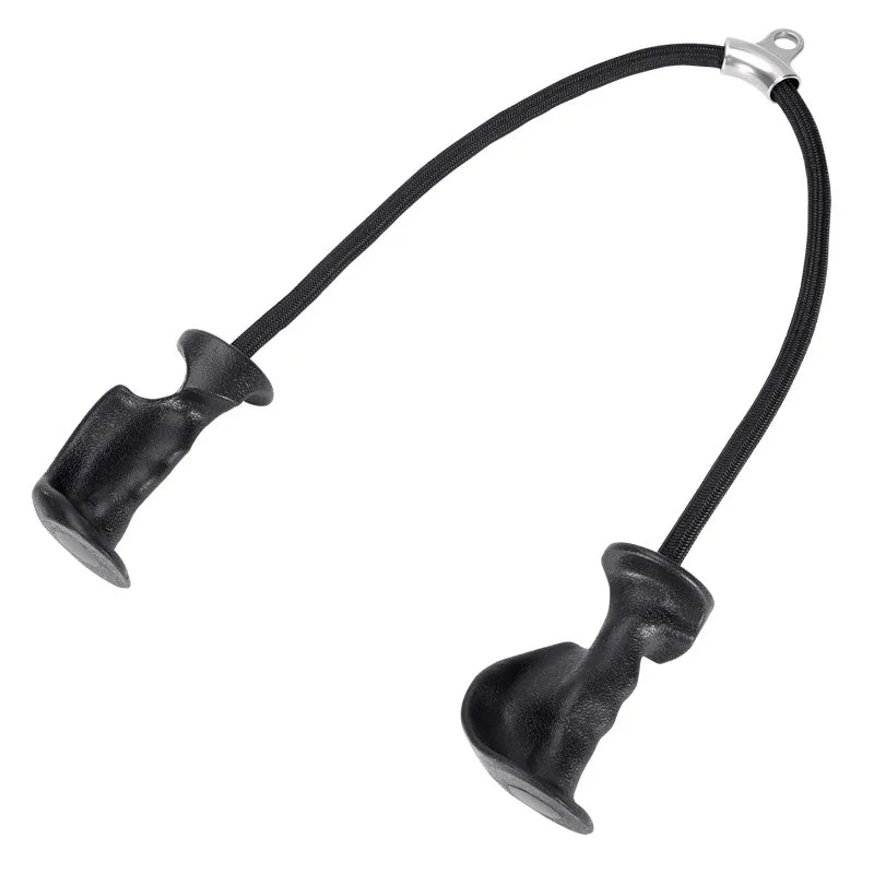 Showlu Fashion Store tricep rope with ergonomic handles for cable machine pulley exercises, featuring durable construction and comfortable grip.