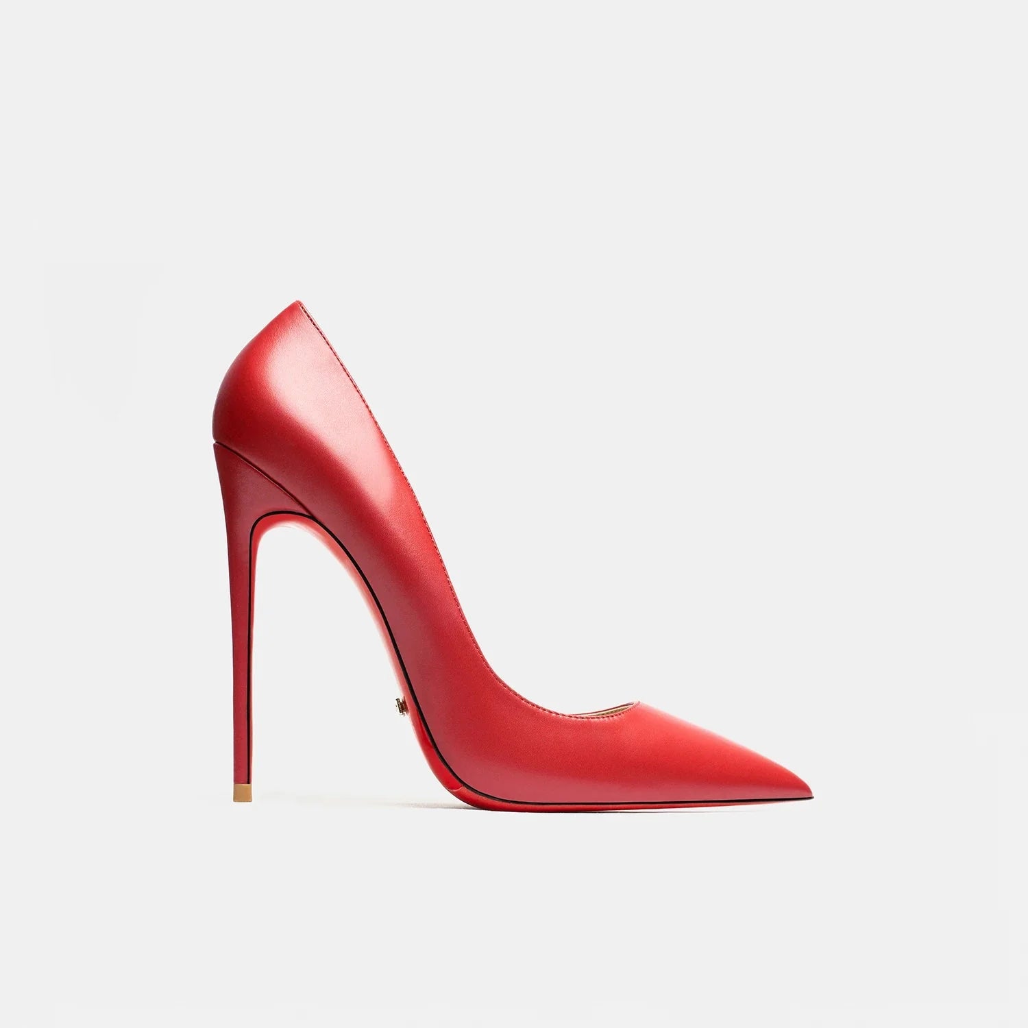 Red women's high heels by SHOWLU FASHION STORE, 12cm pointed toe pumps with stylish design and sleek silhouette.