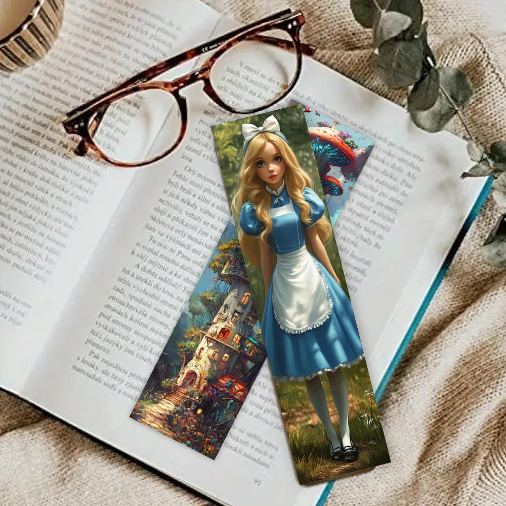 Set of 32 retro paper bookmarks featuring Halloween and Christmas designs, perfect for marking pages in books.