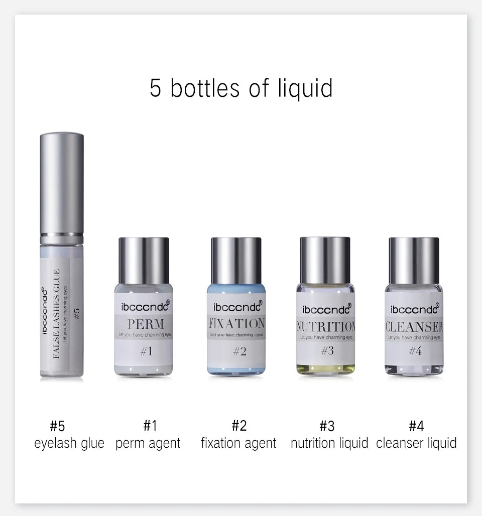 Showlu Smart General eyebrow lamination kit with laminated eyebrows, brow gel, and styling tools for professional brow makeover.