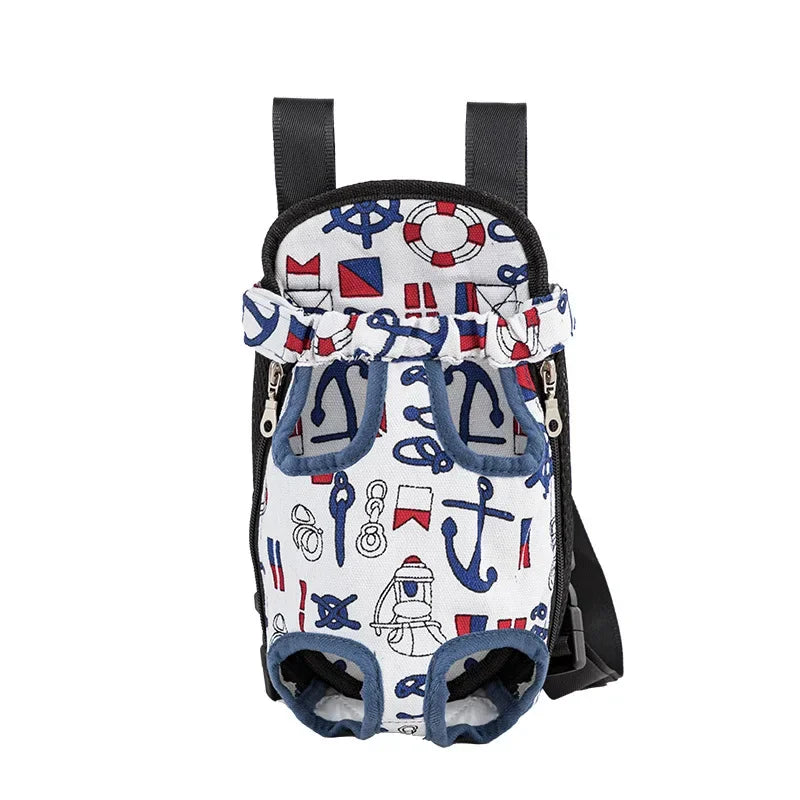 Showlu adjustable mesh pet carrier backpack with breathable design for cats and small dogs, featuring ventilation and secure straps.
