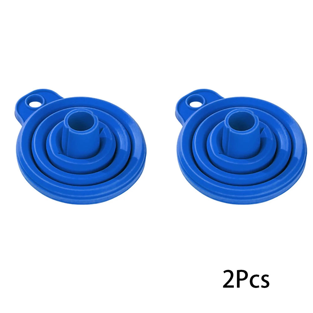 Showlu Smart General collapsible funnel set with multiple sizes, made of durable silicone, ideal for kitchen and household use.