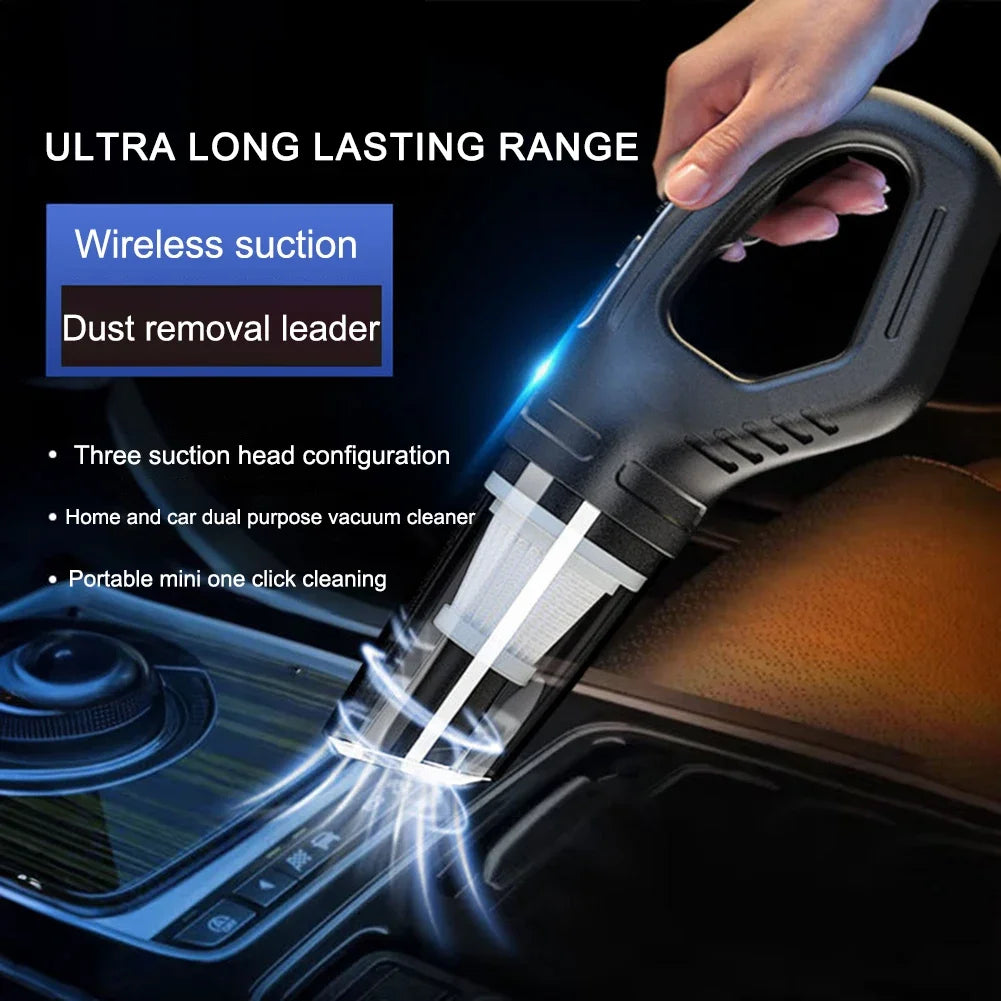Showlu Smart General Mini Car Vacuum with compact design, handheld portable vacuum cleaner for car interior cleaning.