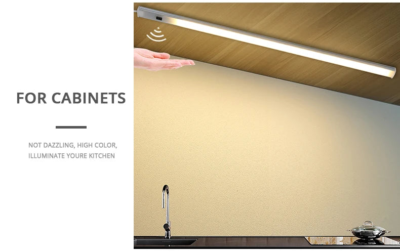 Showlu Smart General CHNAITEKE motion sensor LED light mounted on wall, showing sleek design and sensor area for automated lighting.