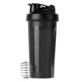 600ml Shaker Bottle 20 Oz with Stainless Steel Ball, BPA Free 20 Oz Plastic Protein Shake Leak Proof for Portable Fitness