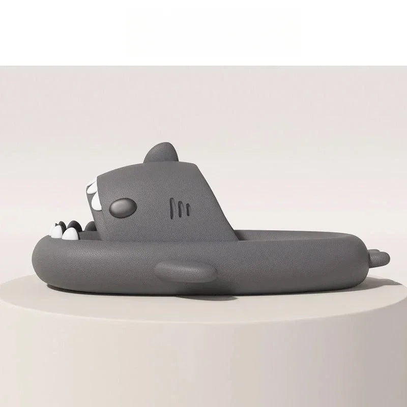 Mr.nut Shark slippers, non-slip EVA platform slides for men and women, shown in a stylish design with comfortable footbed.