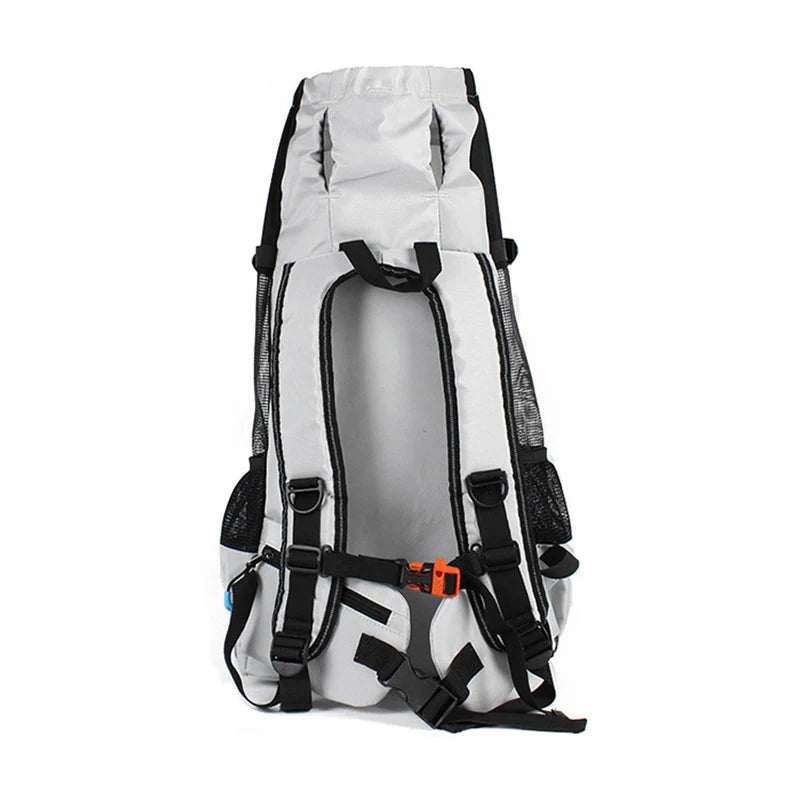 Waterproof XLeiPet dog travel backpack by Showlu Fashion Store, breathable carrier for medium dogs with secure straps and ventilation.