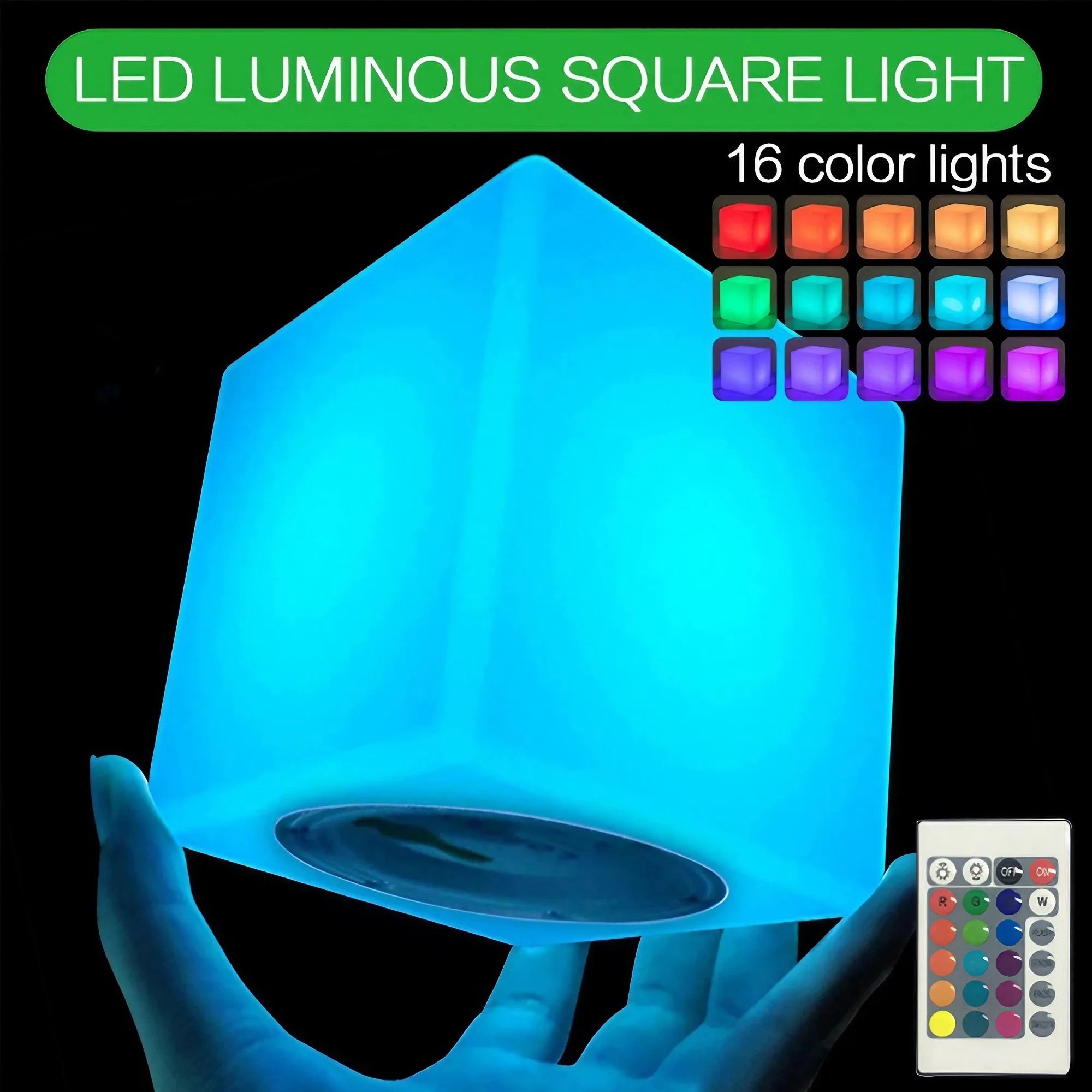 Colorful LED Smart Mood Cube by Showlu Smart General displaying vibrant light patterns and modern design.