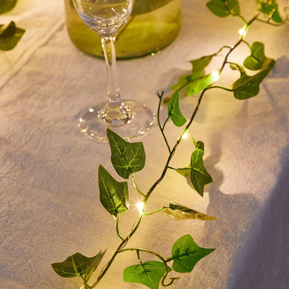 Waterproof solar fairy lights with maple leaf design, 2M, 5M, or 10M outdoor garland for garden, wedding, or holiday decorations