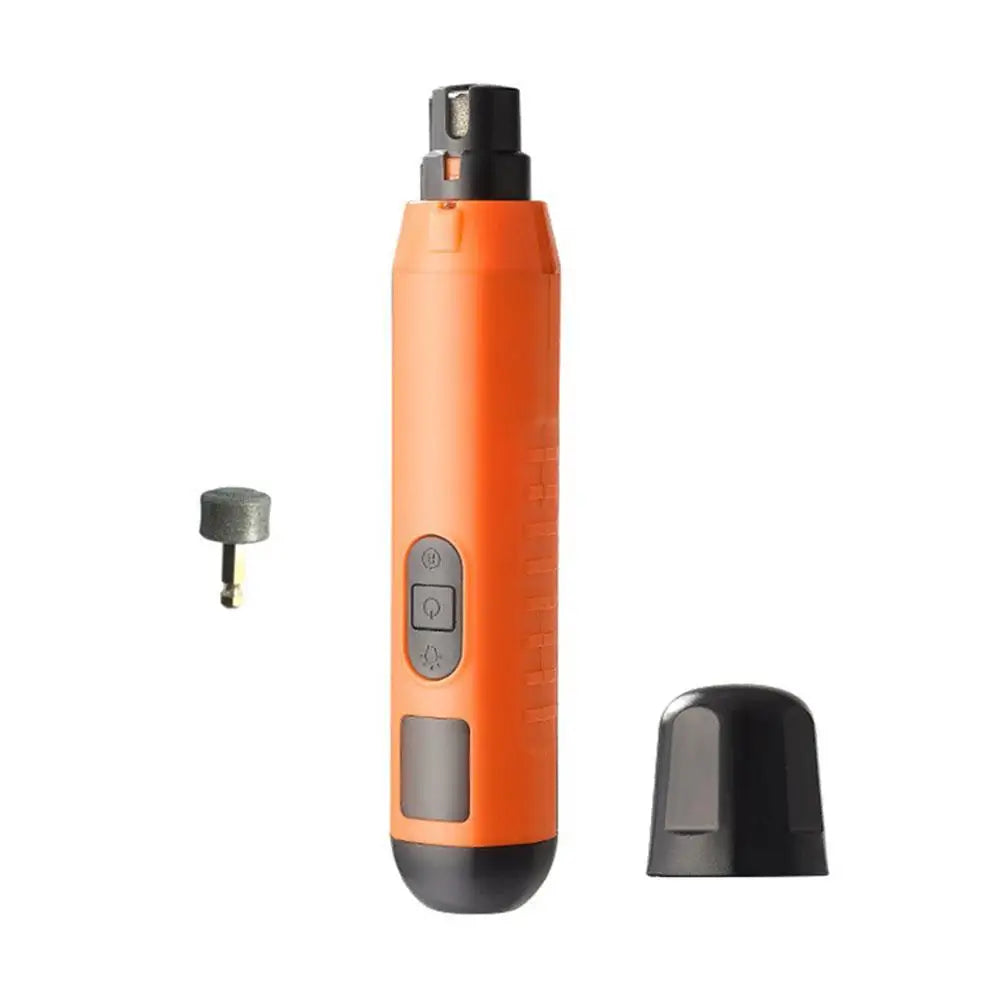 Electric dog and cat nail grinder from Showlu Fashion Store, USB rechargeable, quiet pet nail clipper with ergonomic design.