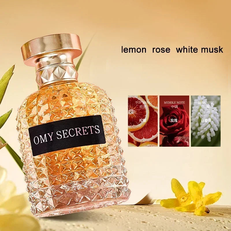 Eelhoe Miss Adventure floral perfume bottle with rose and jasmine scent, elegant Eau de Toilette for women.