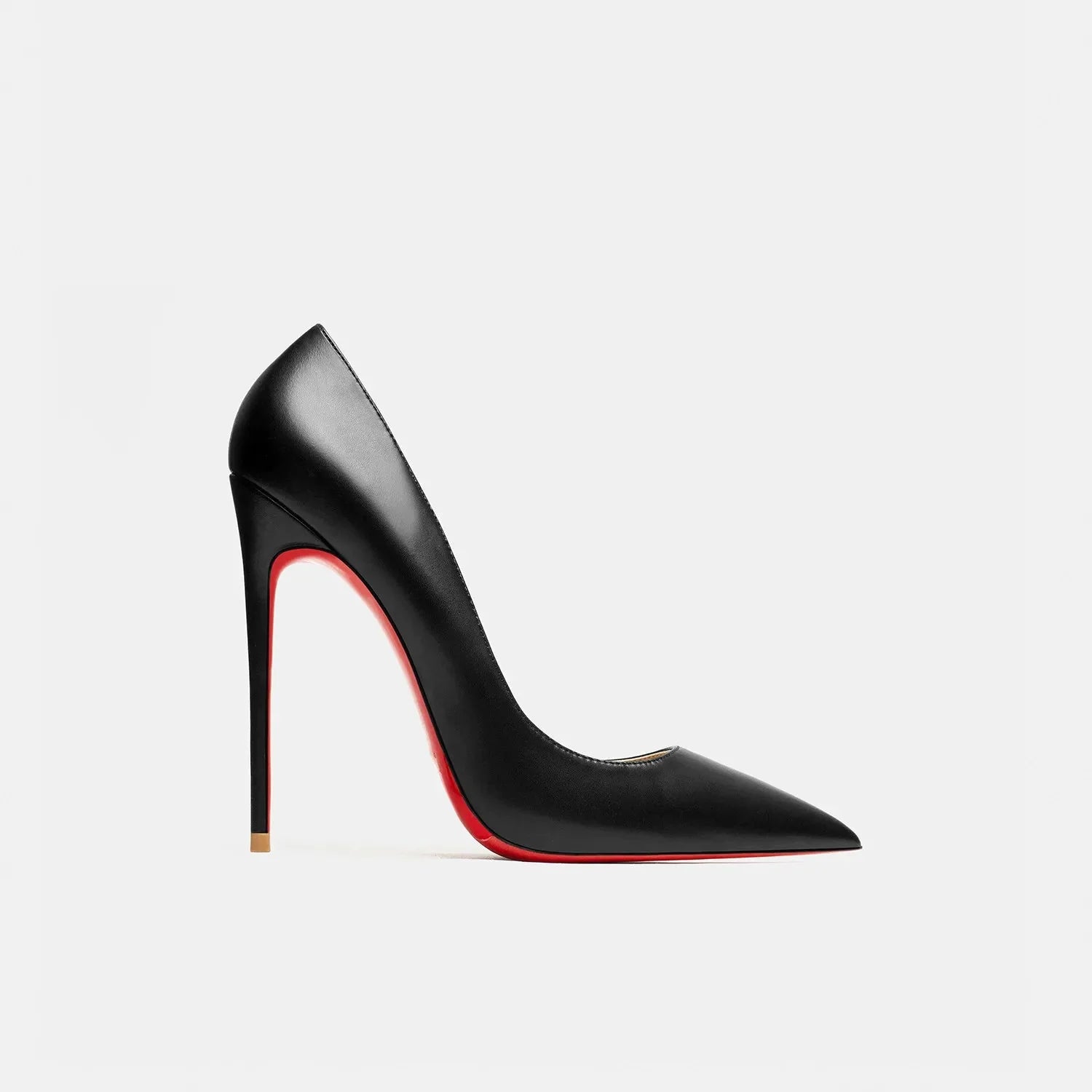 Red women's high heels with 12cm pointed toe pumps by SHOWLU FASHION STORE, stylish and elegant footwear for women.
