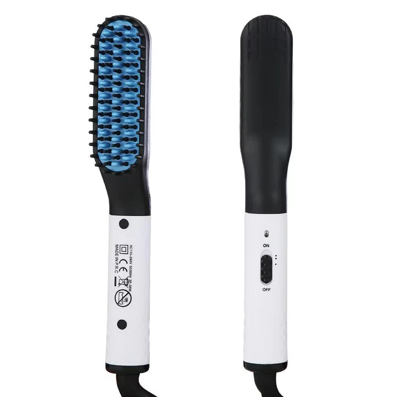 Showlu Smart General beard straightening comb showing its sleek design and teeth for grooming facial hair efficiently.