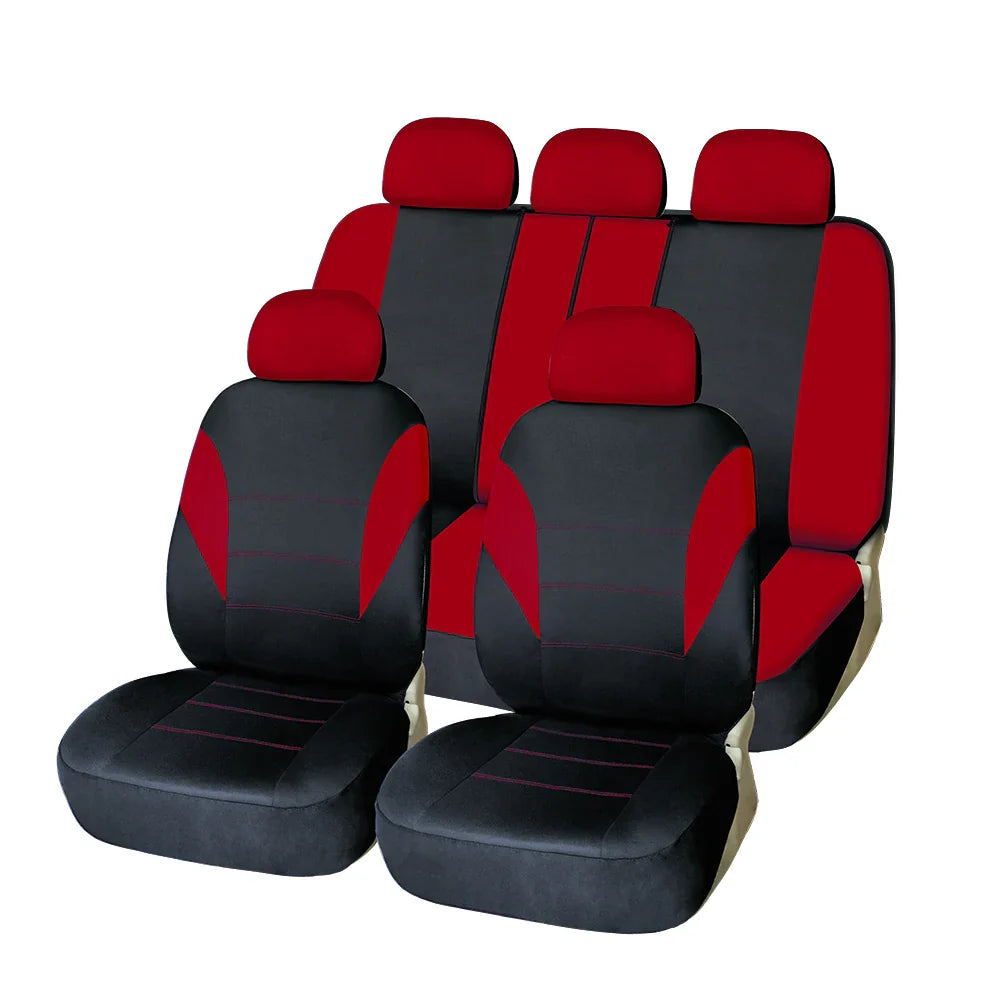 Universal car seat covers by SHOWLU FASHION STORE, polyester front and rear protectors for auto seats.