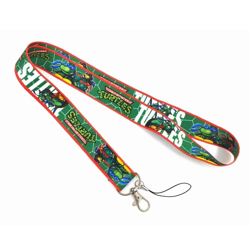Teenage Mutant Ninja Turtles card holder lanyard case by Bandai, showing a colorful TMNT-themed design with card slots.