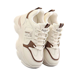 Large Size Autumn Fashion Breathable Lightweight Casual Comfortable Women's Shoes Versatile Thick Soled Women's Sports Shoes