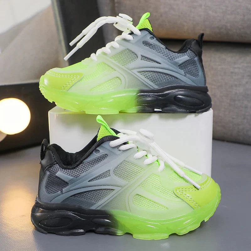 Children's breathable mesh sneakers by SHOWLU FASHION STORE, lightweight kids walking shoes with comfortable mesh material.