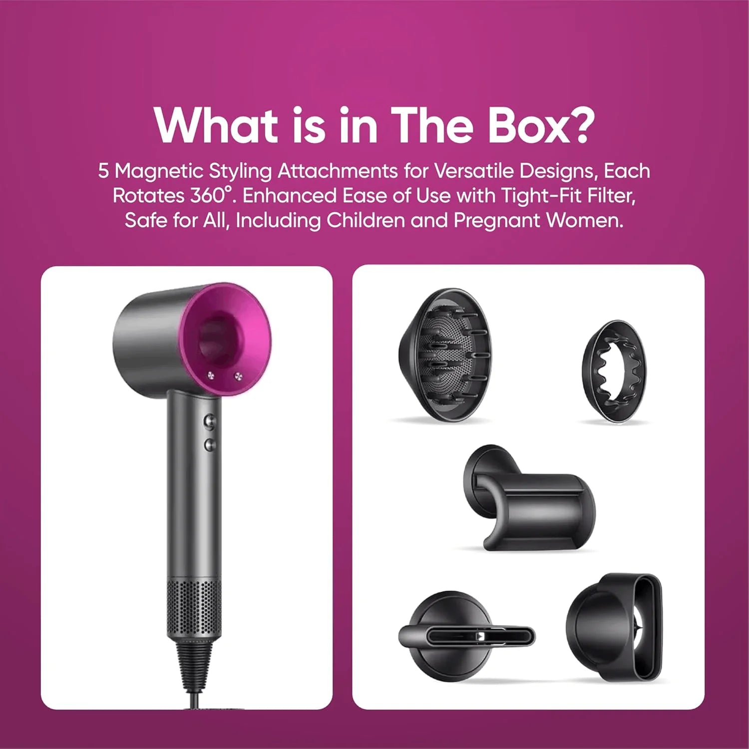 Showlu Smart General YAWEEN Ionic Electric Hair Dryer with sleek design and multiple heat settings for fast, smooth styling.