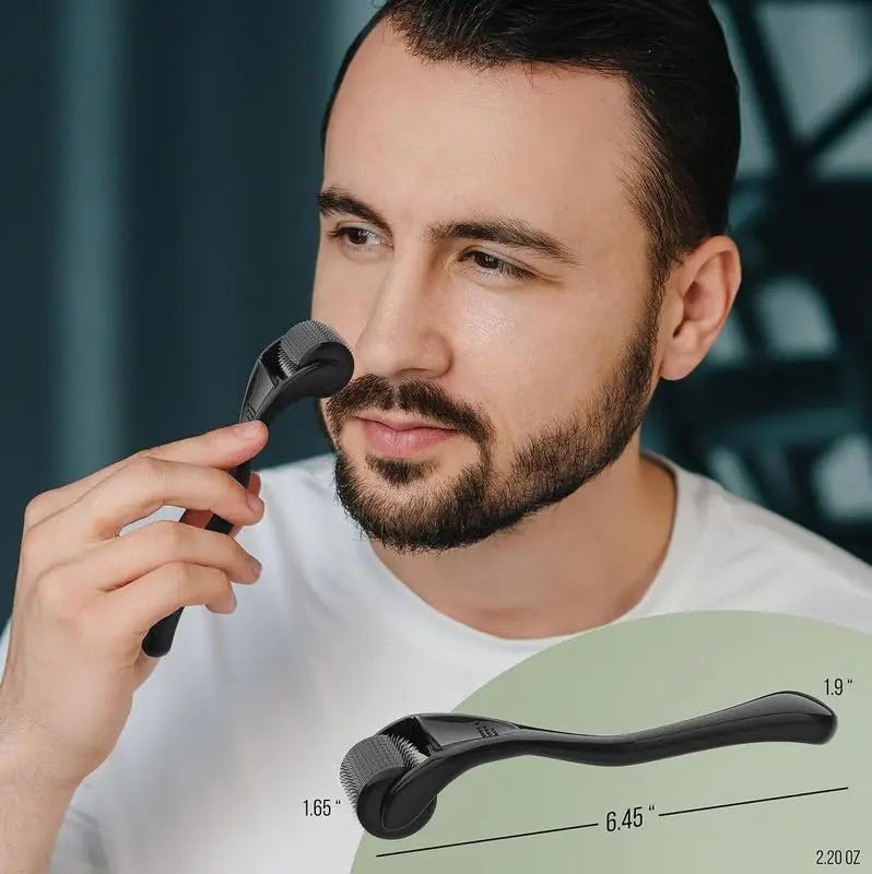 Showlu Smart General beard growth roller with multiple micro-needles for stimulating facial hair growth.