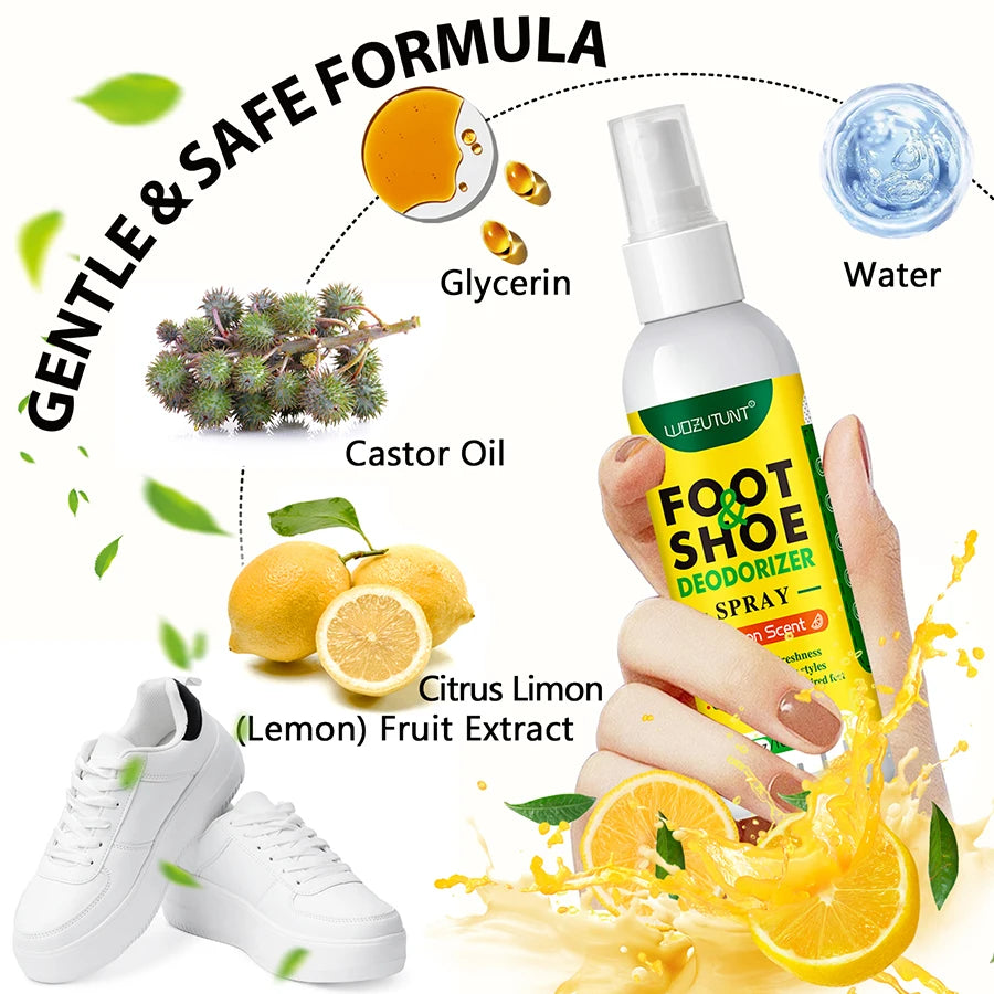 Showlu Smart General shoe cleaning foam applied to a pair of sneakers, showcasing effective cleaning and foam texture.