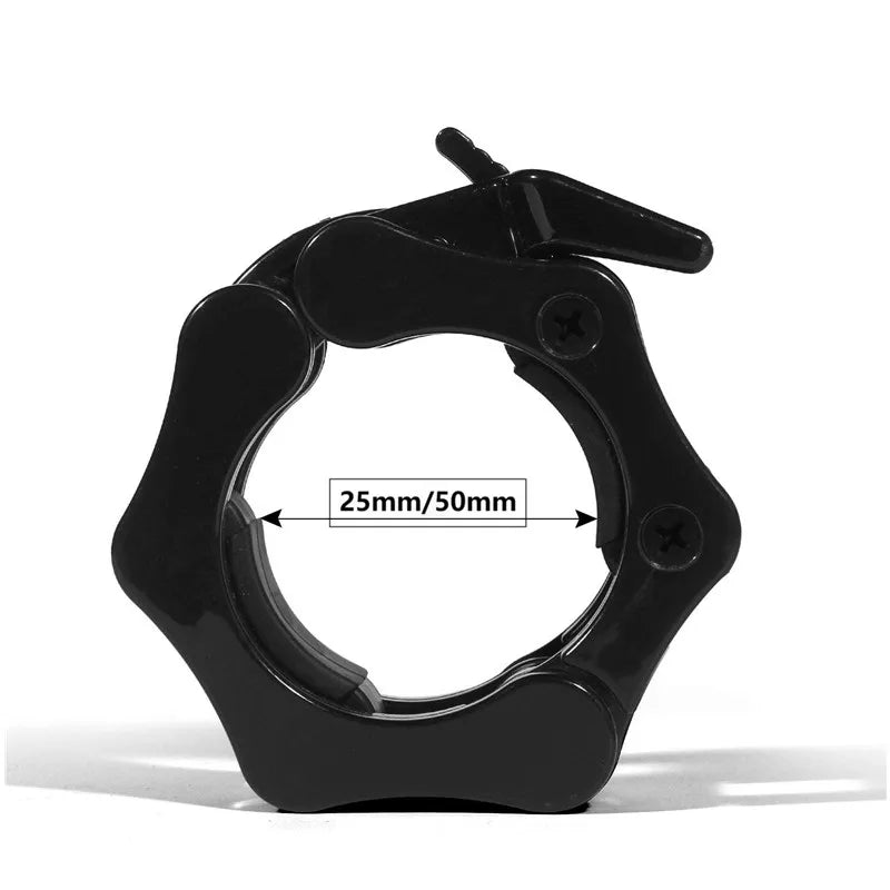 Showlu Fashion Store 1/2 inch dumbbell clips barbell clamp collars with quick-release, non-slip lock for weightlifting and powerlifting.
