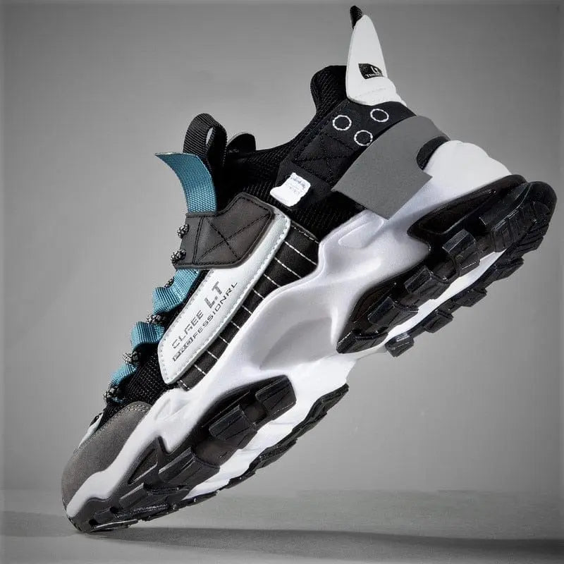 Lexsan men's mesh breathable running sneakers with casual lace-up design, stylish athletic trainers for men.