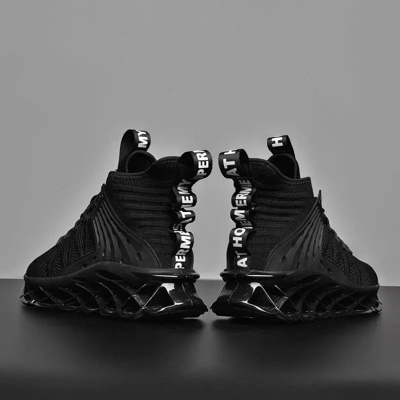 Lexsan men's breathable mesh running shoes with casual lace-up design, stylish trainers for comfortable outdoor activity.
