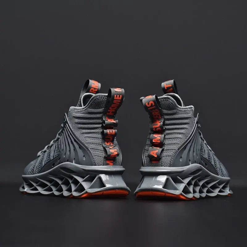 Lexsan men's mesh breathable running shoes with casual lace-up design, featuring lightweight construction and sporty style.