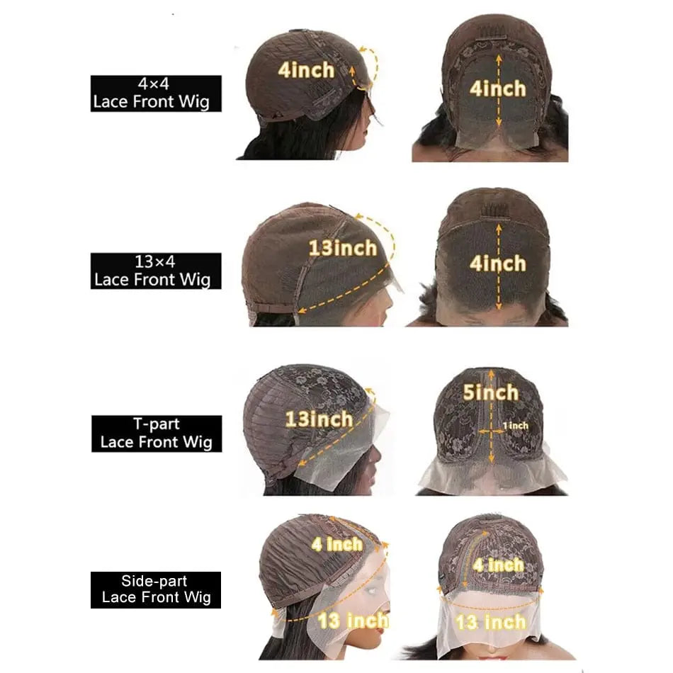 Showlu Fashion Brazilian straight bob wig with 13x1 T-part transparent lace, pre-plucked, human hair, and bone straight finish.