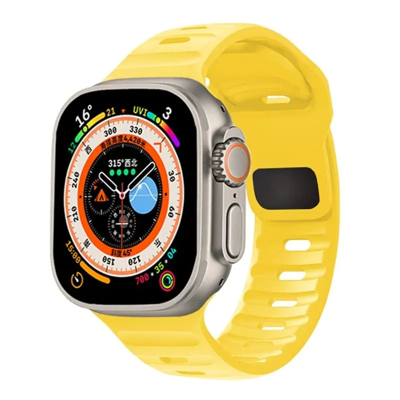 I LOVE LUO silicone sport band for Apple Watch Ultra 49mm and 45mm, flexible and comfortable silicone strap for iWatch Series 7 and 8