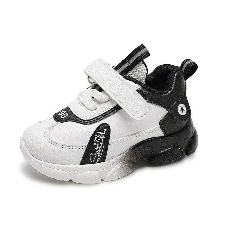 Kids casual sports shoes by Showlu Fashion Store, anti-slip soft bottom toddler running sneakers for boys and girls.