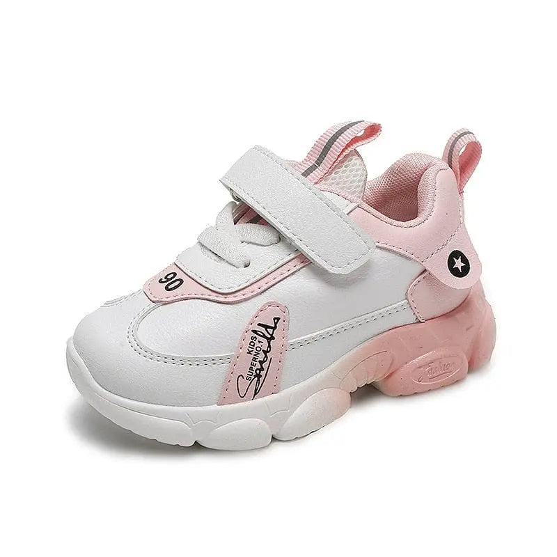 Kids casual sports shoes from Showlu Fashion Store with slip-resistant soft soles, perfect for toddlers and young children.