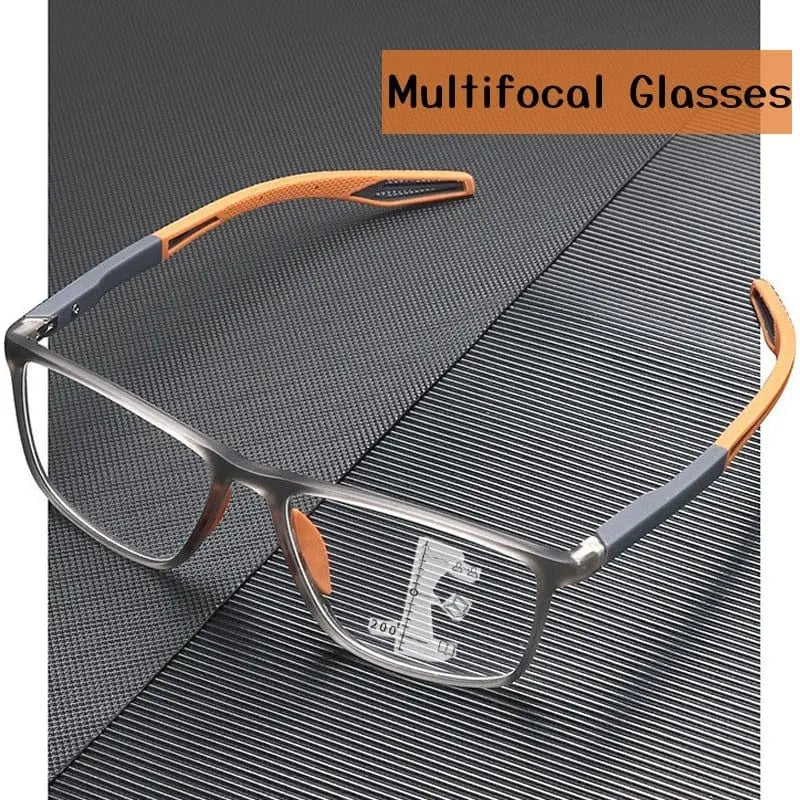 Showlu Fashion Store TR90 progressive multifocal reading glasses with anti-blue light for men and women, lightweight near and far vision eyewear.