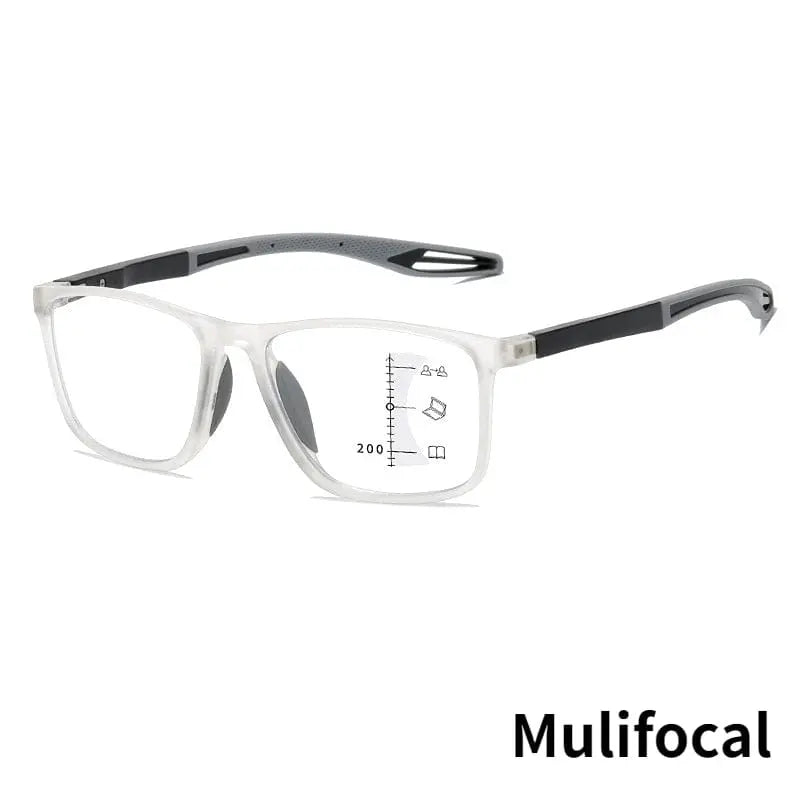 Showlu Fashion Store SUDOLE TR90 progressive multifocal reading glasses with blue light protection, lightweight near and far vision eyeglasses.