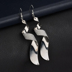  Showlu Fashion Store 0 Tassel Earrings 2022 Trendy Frosted Stud Earrings Bohemia Long Earring Women Sexy Girls Jewelry Fashion Punk Metal