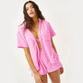 Kangnian women's thick coral fleece pajamas set from Showlu Fashion Store, featuring warm, loose flannel loungewear for cozy comfort.