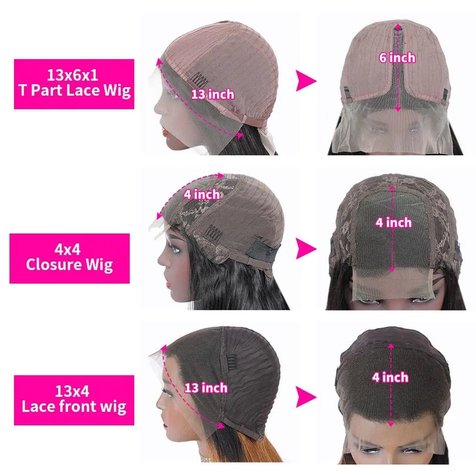 Kinky straight lace front wig in 30 inches made of Brazilian Remy human hair, natural transparent lace frontal for women.