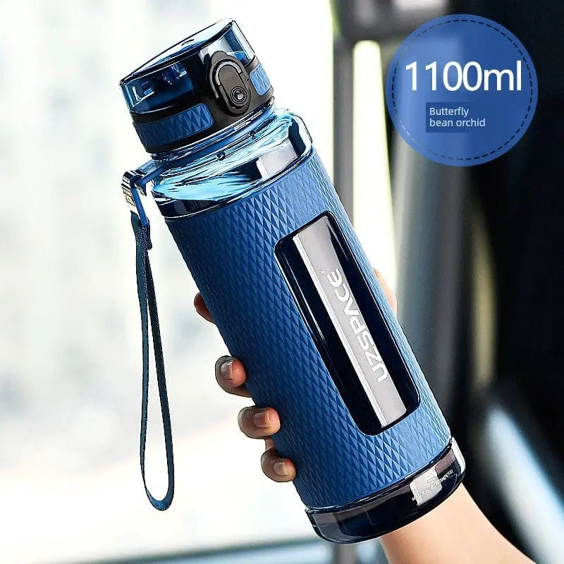 Showlu Fashion Store Uzspace 1L Tritan large capacity sports water bottle, leakproof, high-temperature resistant plastic for active use