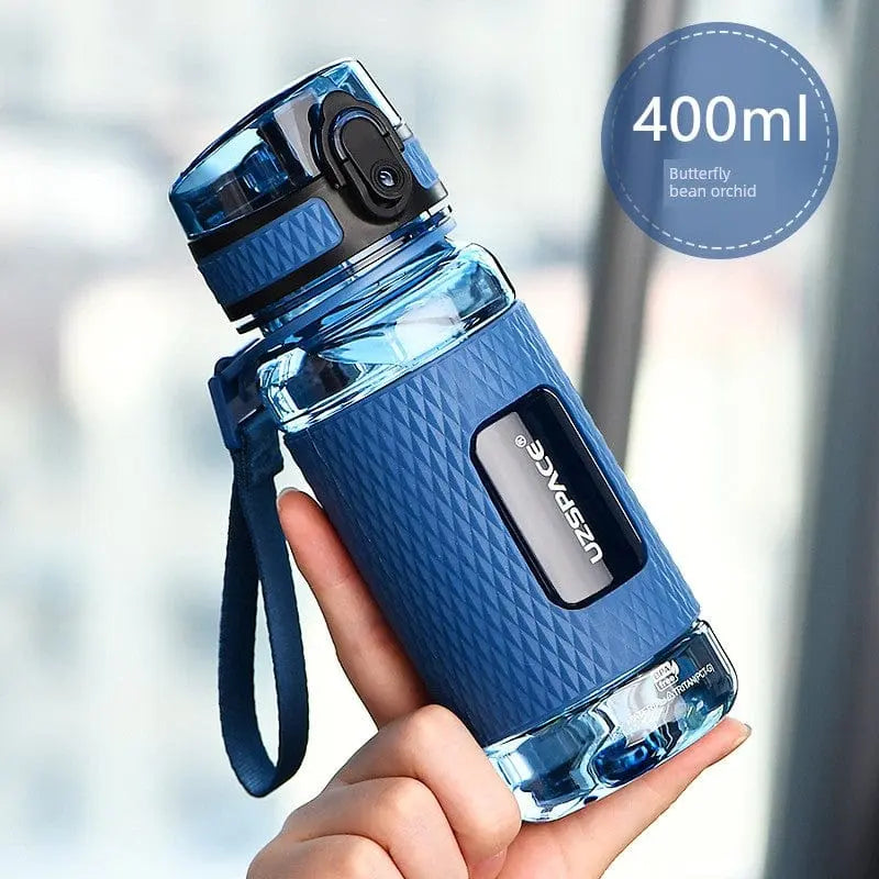 Showlu Fashion Store Uzspace 1L Tritan sports water bottle, large capacity, leakproof, high-temp resistant plastic for men and women.