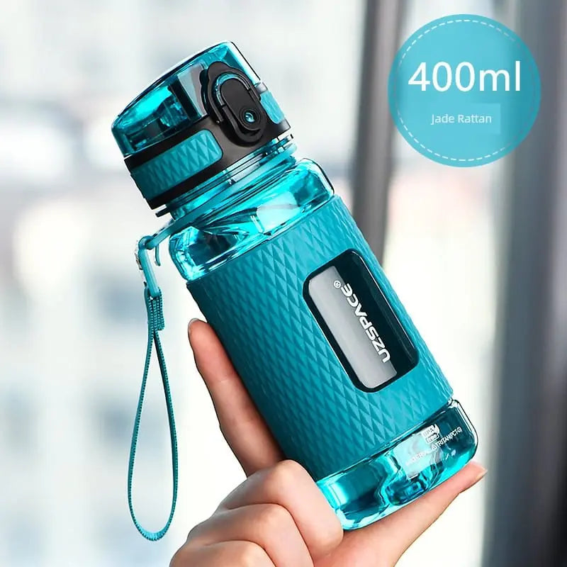 Showlu Fashion Store 1L Tritan sports water bottle, leakproof, high-temp resistant plastic, ideal for fitness and outdoor activities.