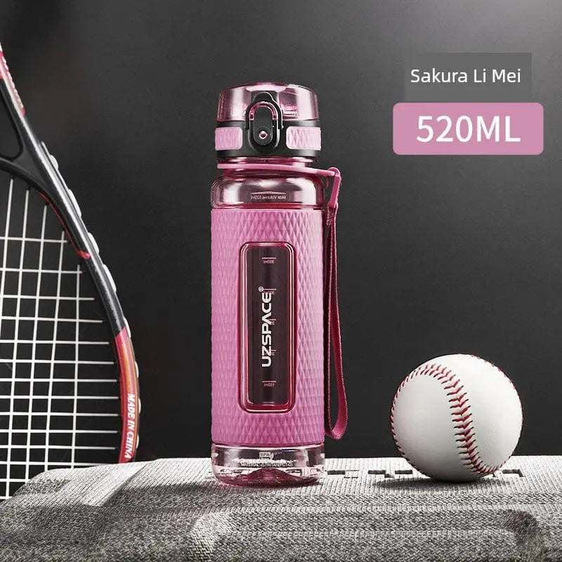 Showlu Fashion Store Uzspace 1L Tritan sports water bottle, large capacity, leakproof, high-temp resistant plastic, ideal for fitness and summer.