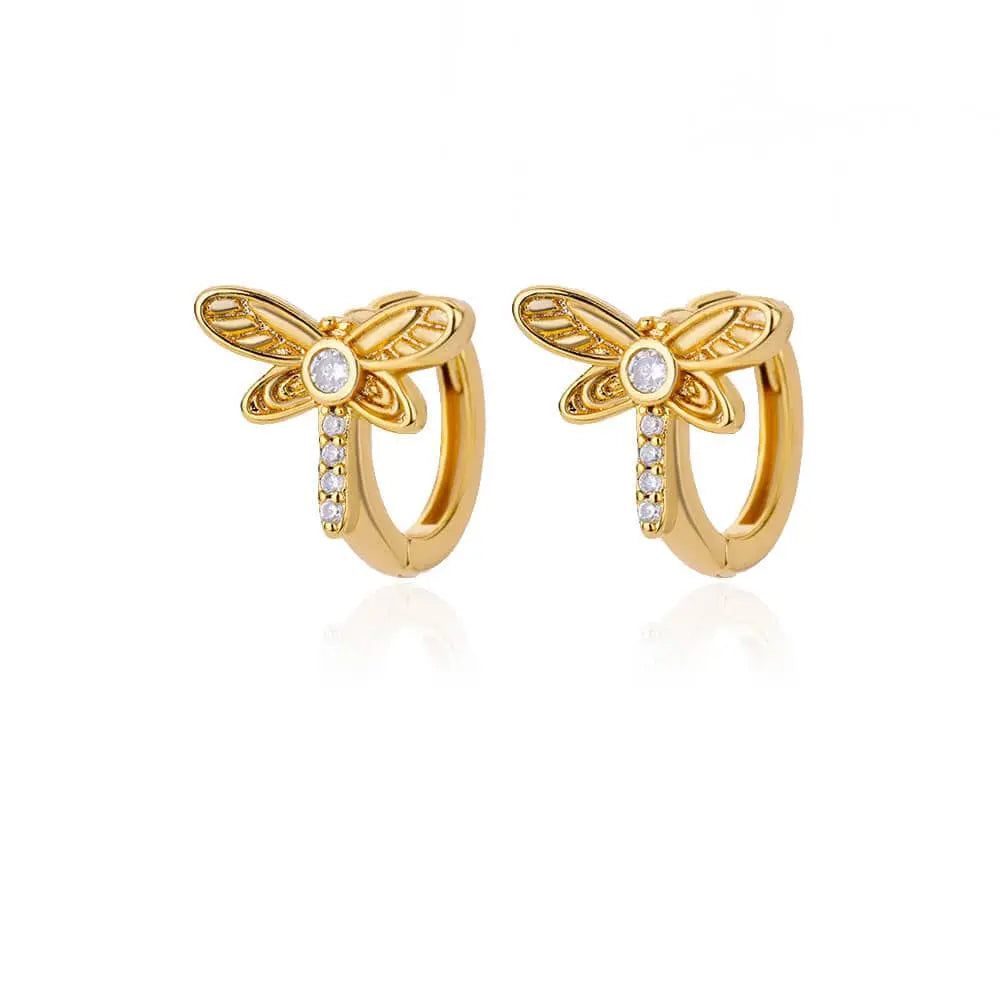 U-shaped square hoop earrings for women in luxury stainless steel, stylish and trending jewelry for wedding or everyday wear.