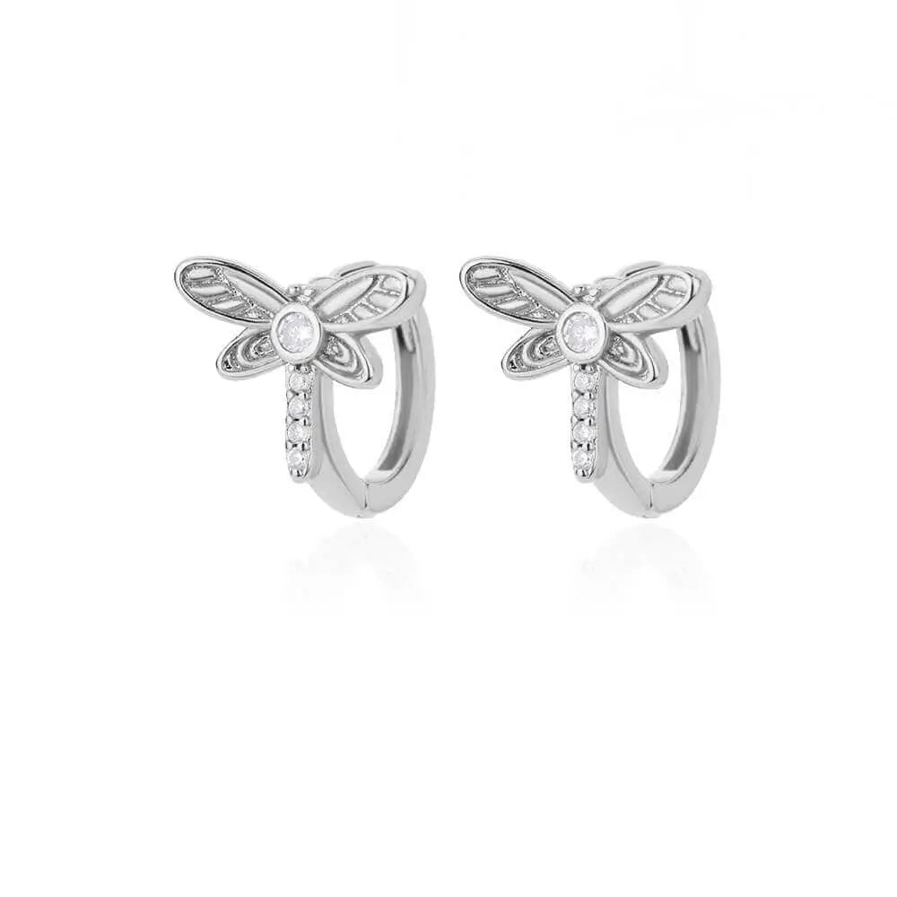 U-shaped square hoop earrings for women in luxury stainless steel, showcasing modern, trendy jewelry style.