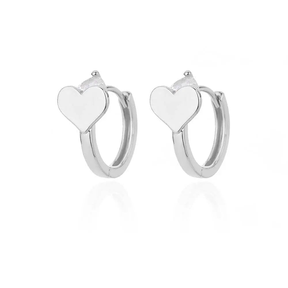 U-shaped square hoop earrings in luxury stainless steel, stylish and modern jewelry for women, trending wedding and fashion accessory