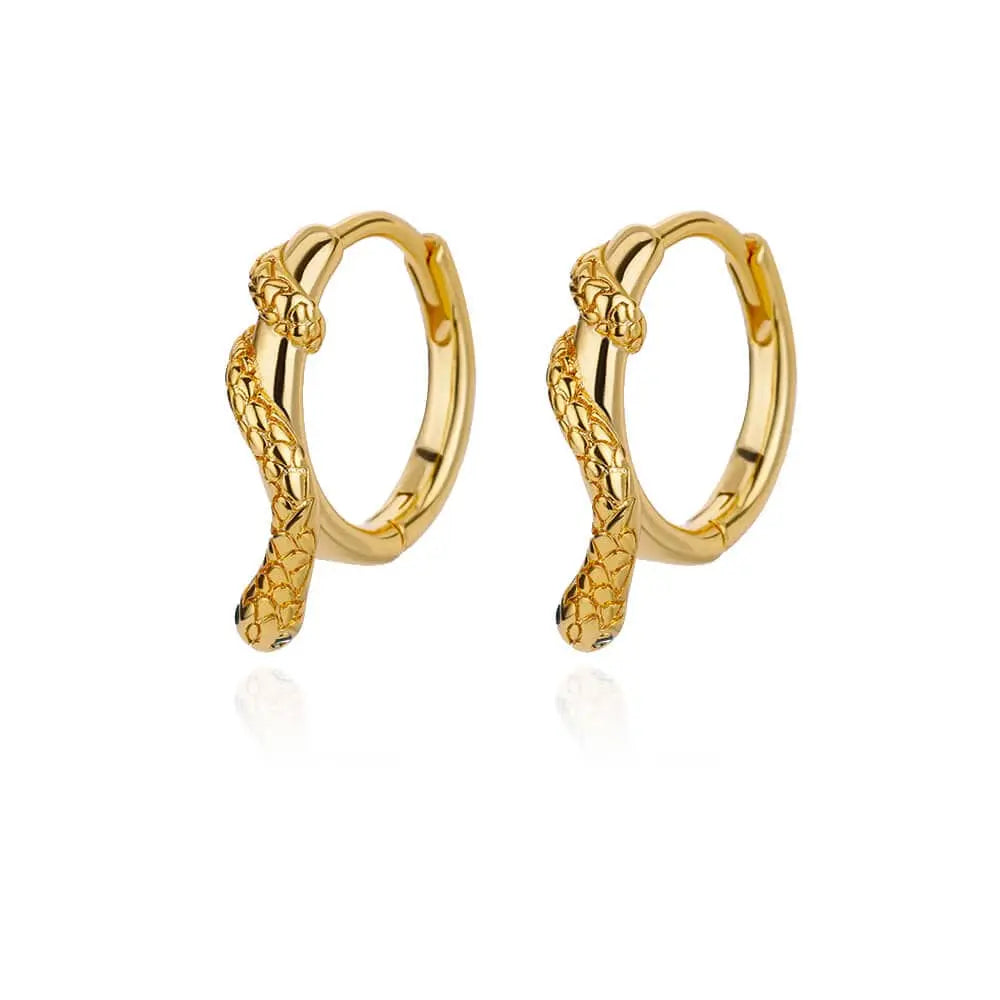 Showlu Fashion stainless steel U-shaped square hoop earrings for women, trendy luxury jewelry with a modern minimalist design.