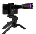 Yellow Pandora 32x zoom HD telephoto mobile phone camera lens kit showing the compact yellow lens and accessories for smartphone photography.